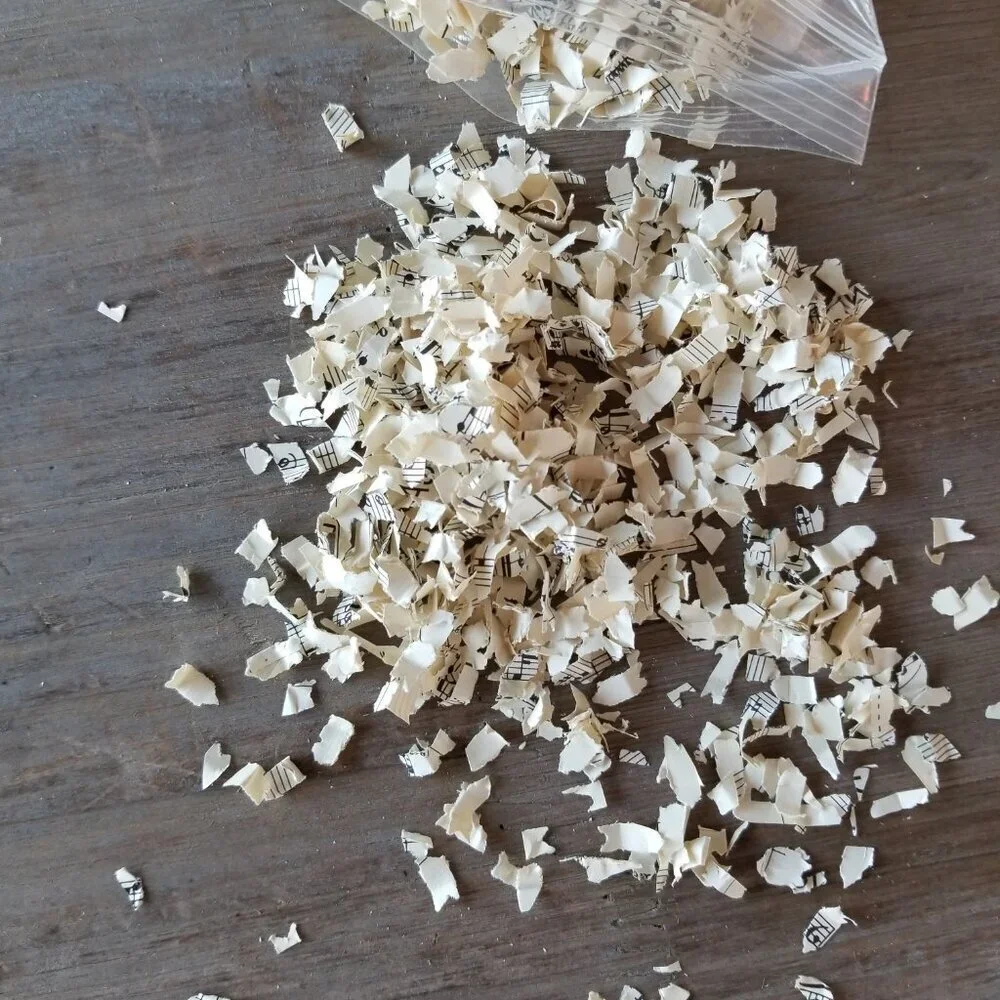 Vintage Sheet Music Confetti | Wedding Exit Toss | 4 Cups